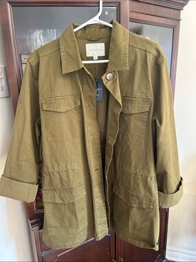 Lucky Brand Olive Green Military Field Jacket